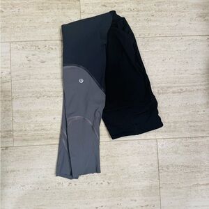 lululemon athletica Black and Gray Leggings